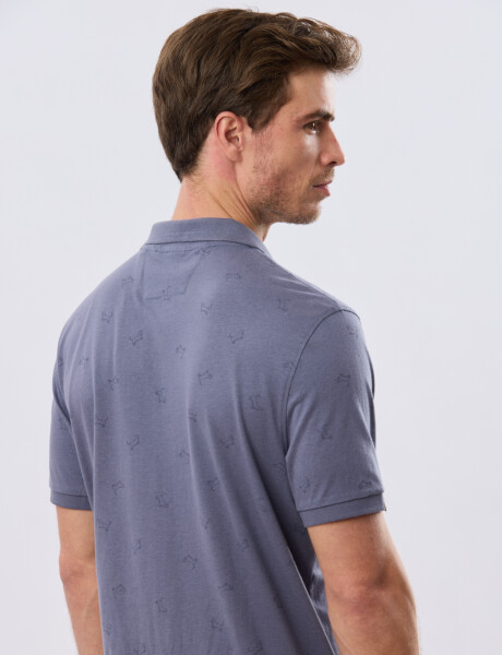 REMERA POLO ESTAMPADA JERSEY Indigo