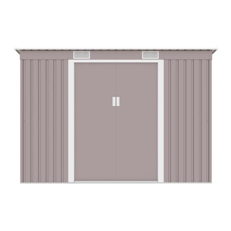 CASITA DE JARDIN ACERO GRIS S2001