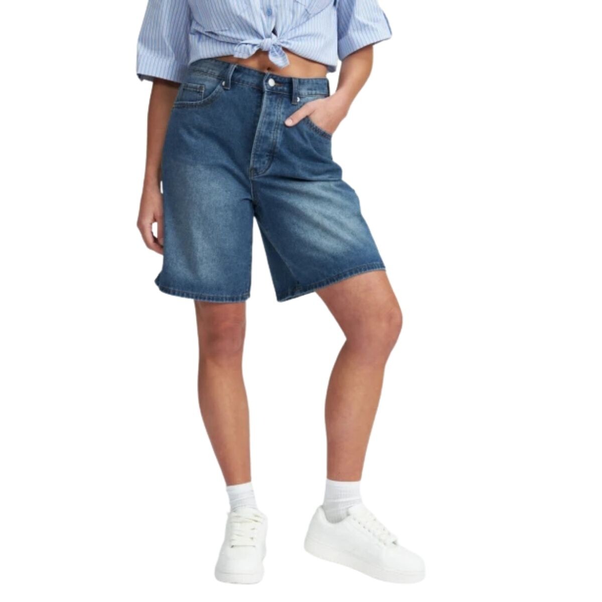 BERMUDA NADIA XS-XL - AZUL MEDI 