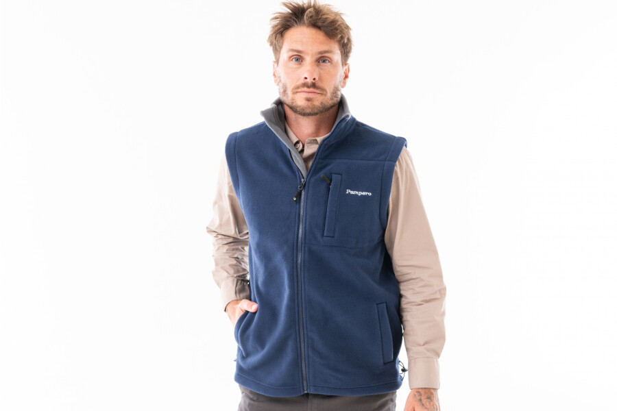 CHALECO MICROPOLAR MONTTES Azul