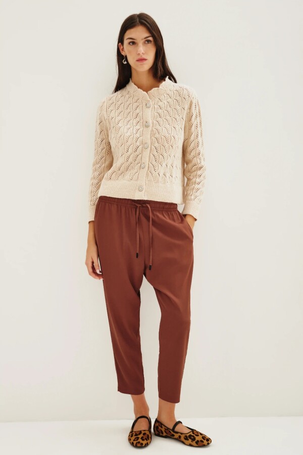 PANTALON PORTER Marron