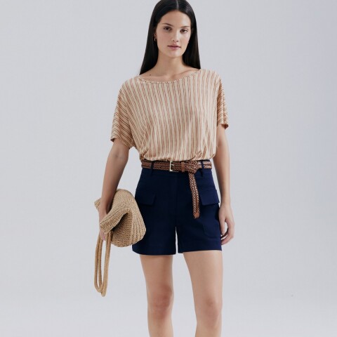 BLUSA MM FEM BEIGE