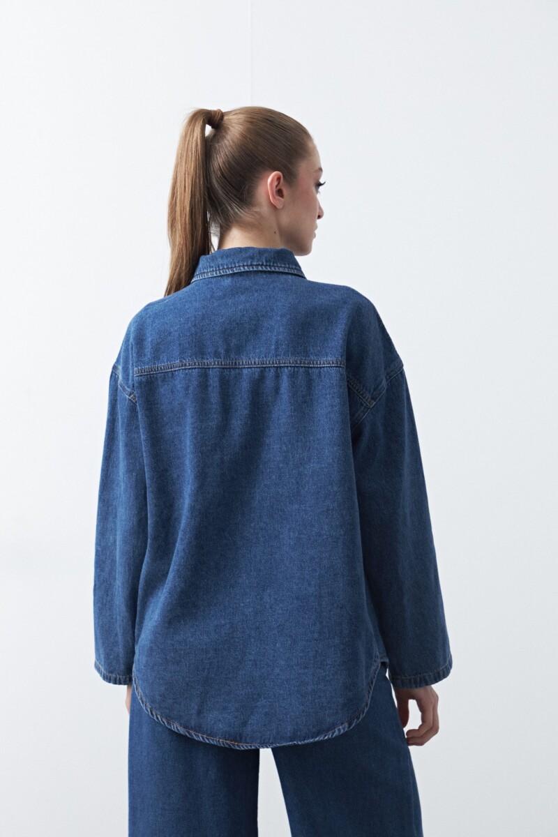 SOBRECAMISA ADELE Azul Oscuro