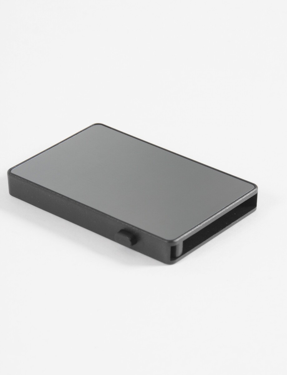 Tarjetero aluminio RFID - gris 