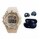 Set Reloj Deportivo Luz + Auriculares Earcuffs Inalámbricos Blanco