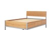 Cama 2 plazas - Madera Maciza Pino/Gris - Square Cama 2 plazas - Madera Maciza Pino/Gris - Square