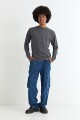 Remera cuello redondo GRIS