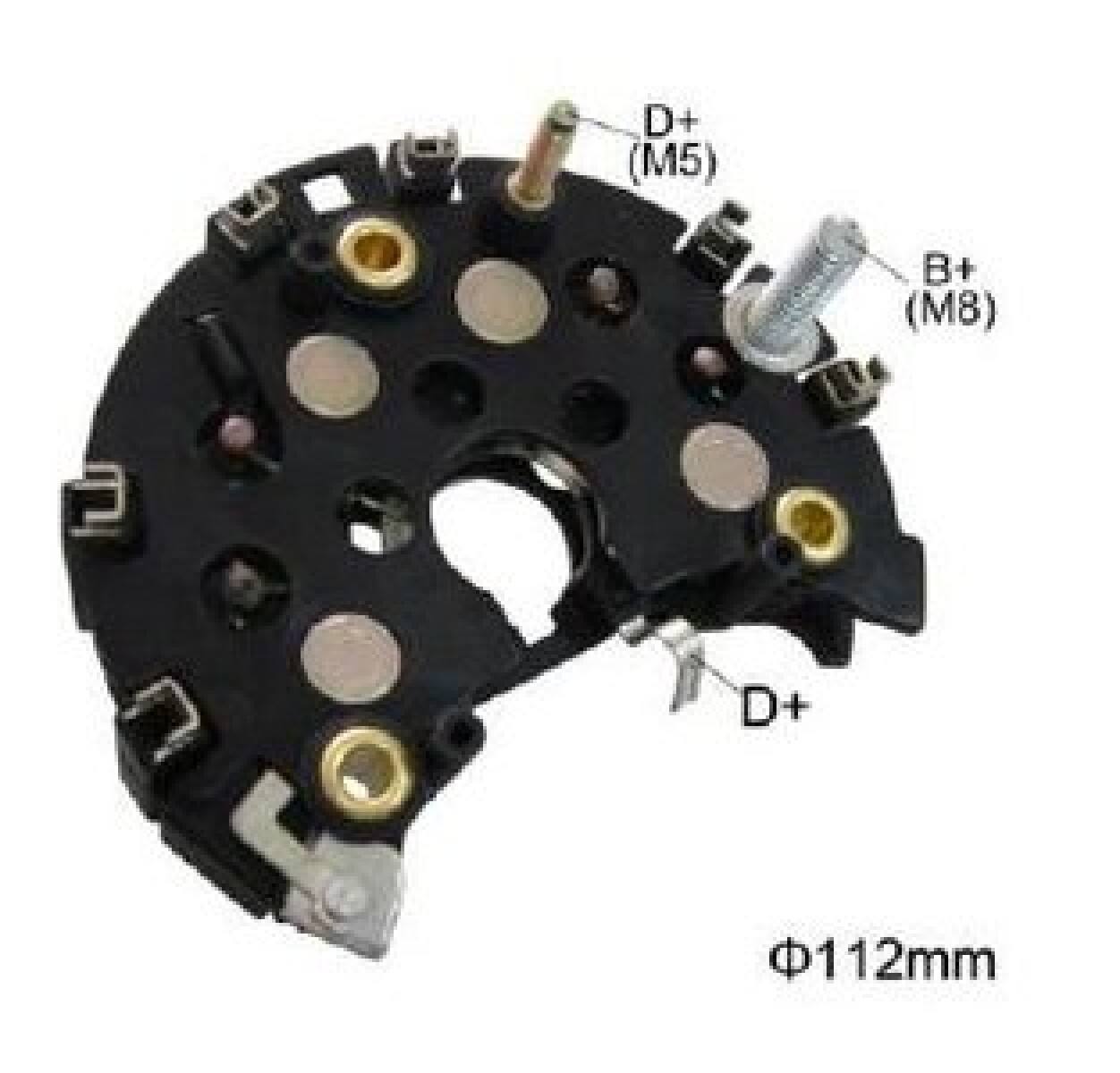 PLACA RECTIFICADORA VOLKSWAGEN GOL 90A BOSCH 112MM =IK.3560 DUNCAN 