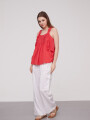 Musculosa Natasha Rojo Coral