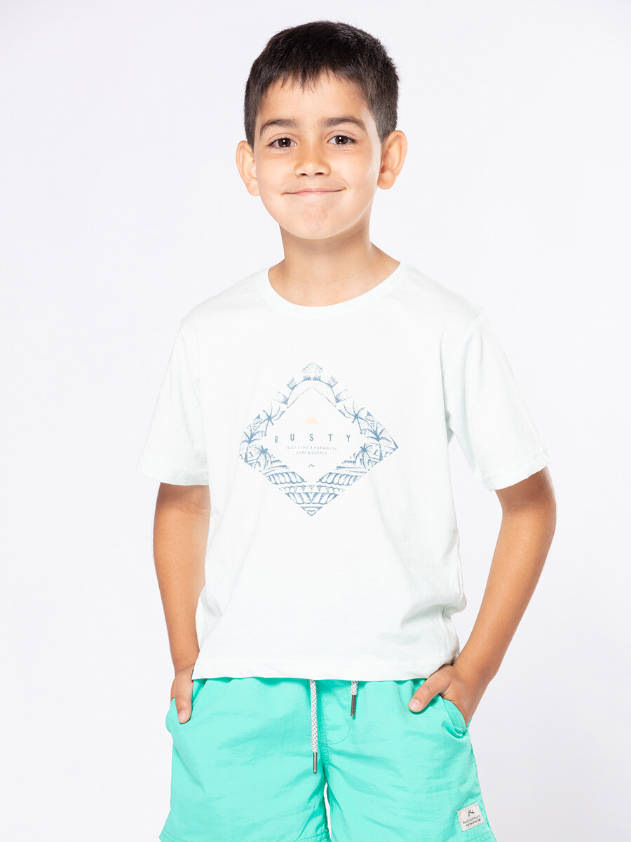 T-SHIRT AUSTRA BOY RUSTY - Verde Claro 