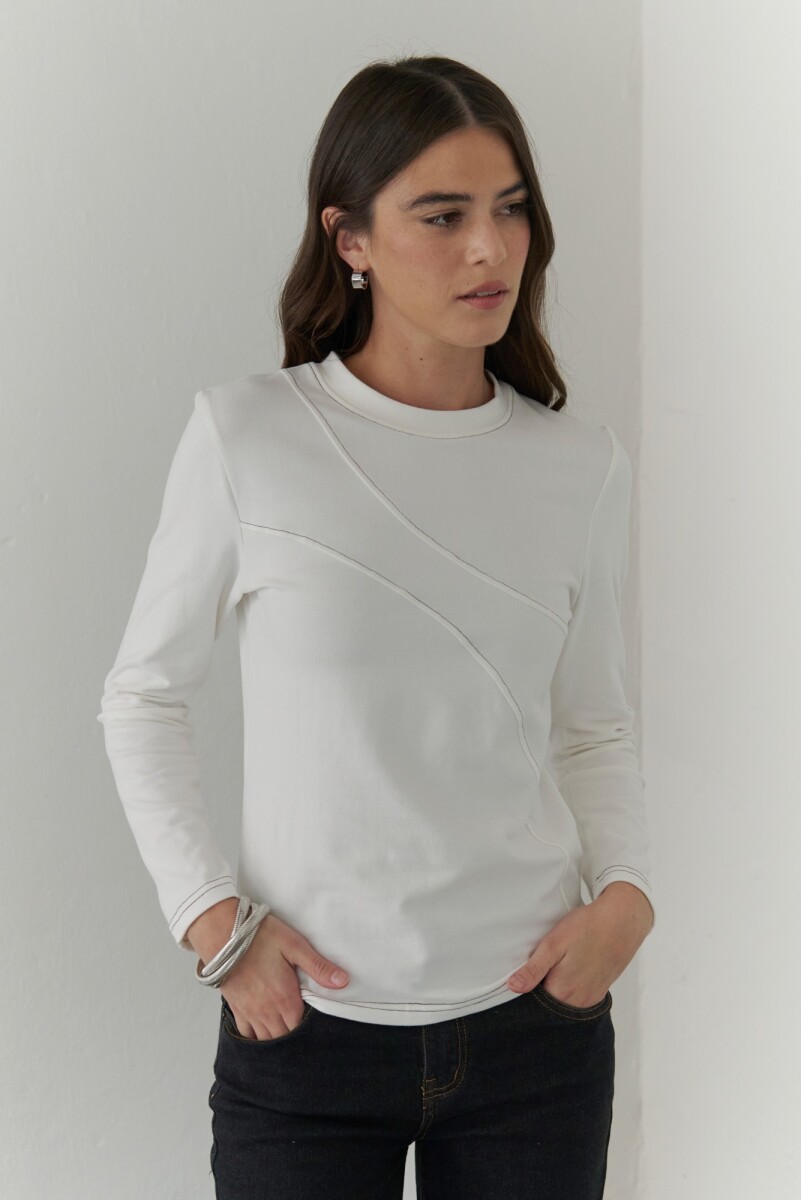 REMERA MERIDIANO - BLANCO 