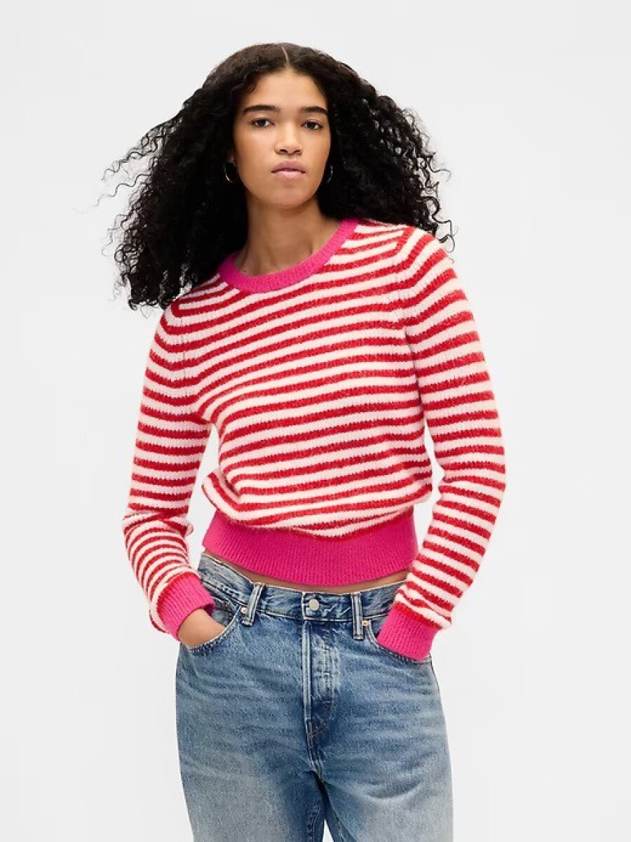 Buzo Cashsoft Mujer - Red White Str 