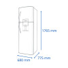 REFRIGERADOR JAMES JM 560 Dark Dispensador 390L Frio Seco N/A