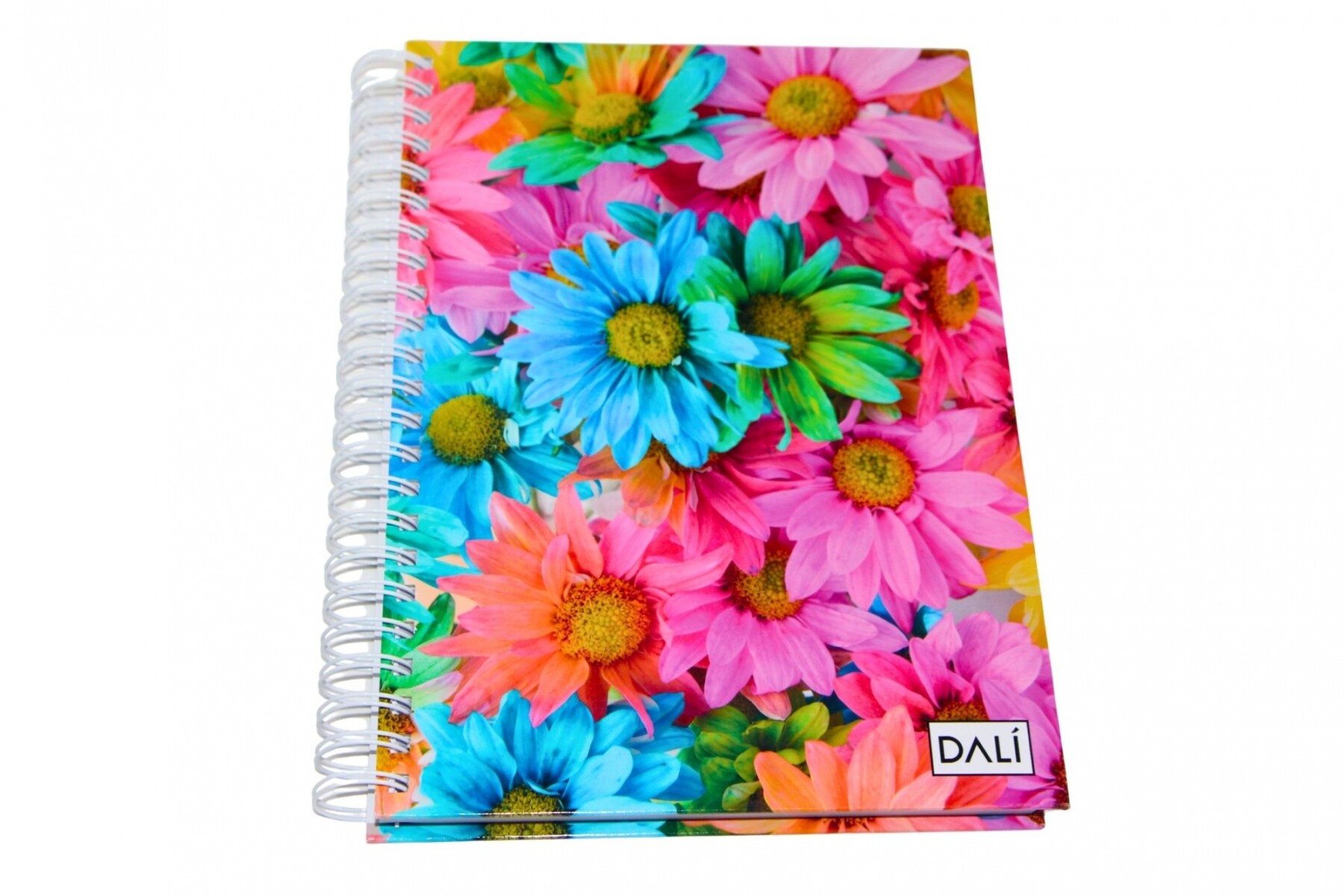 CUADERNOLA DALI 200 HOJAS SUPER TAPA DURA - TAPA MARGARITAS COLORIDAD 