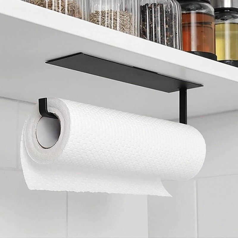 Porta rollos magnético para heladera negro Porta rollos magnético para heladera negro