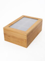 CAJA DE TÉ 6 ESPACIOS MADERA