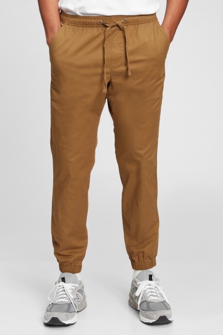 Pantalon Jogger Con Puño Hombre Palomino Brown Global