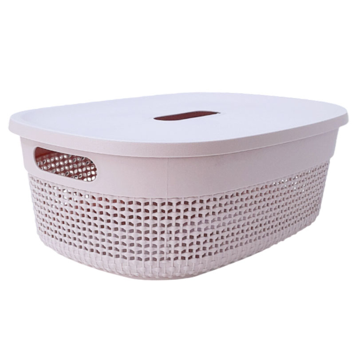 Canasto organizador c/tapa 38x28x15cm - Canasto Organizador C/tapa 38x28x15cm 