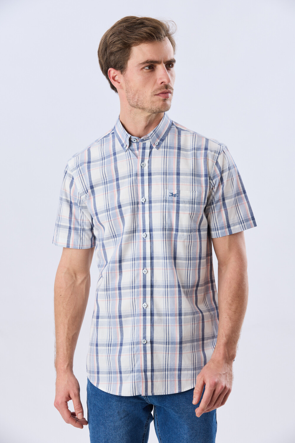 CAMISA CUADROS Blanco