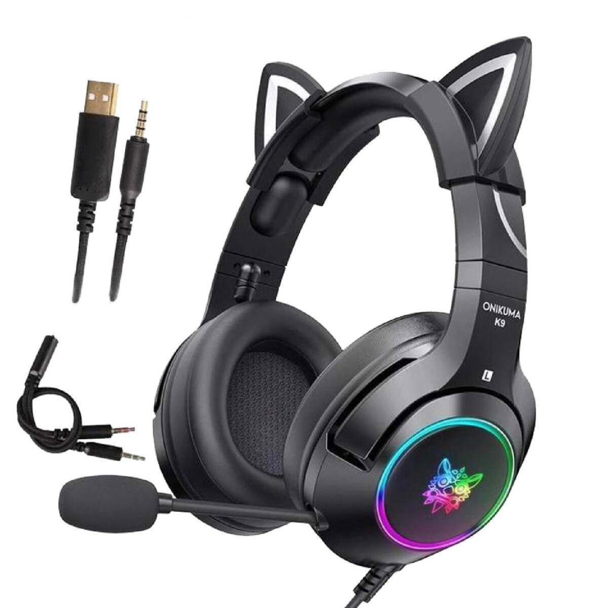 Auricular Gamer Onikuma K9 Rgb - NEGRO 