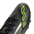 Championes de Fútbol 11 Infantiles Adidas F50 Club Negro - Plateado - Amarillo Limon