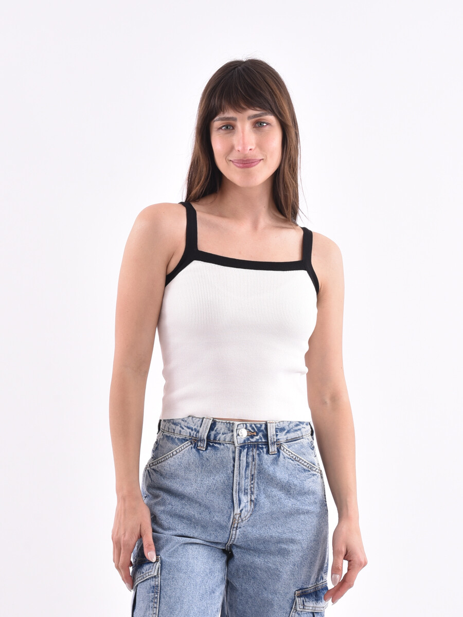 MUSCULOSA TRINA - BLANCO 