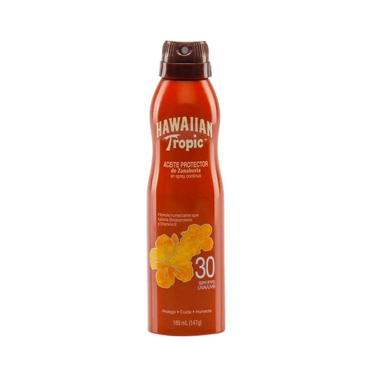 Protector Solar Hawaiian Tropic Aceite Zanahoria en Spray Fps 30 - 180 ml 