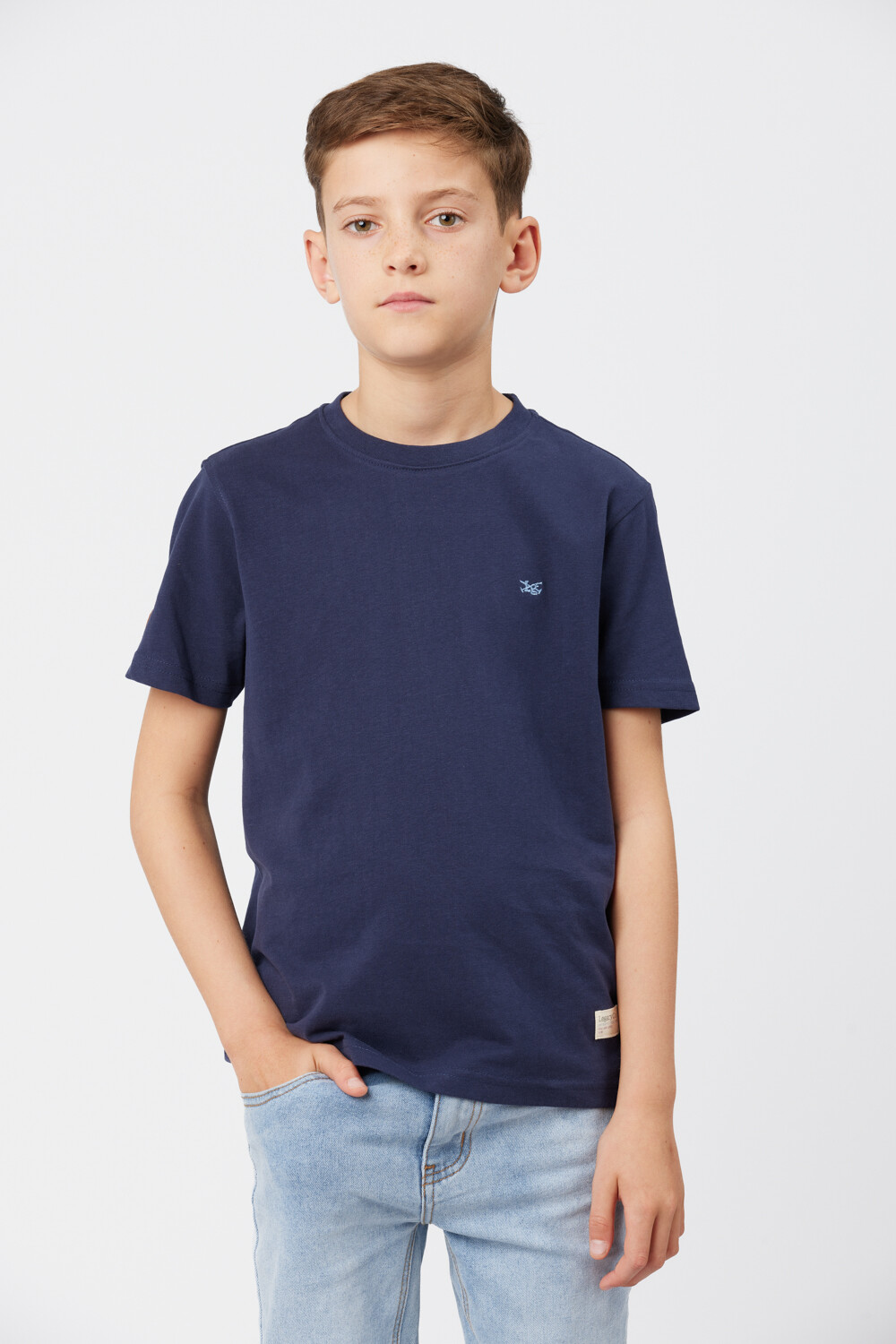 REMERA BÁSICA DE ALGODÓN Azul