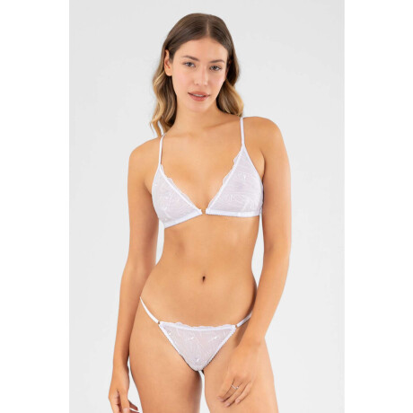 Soutien triangulo amapola Blanco