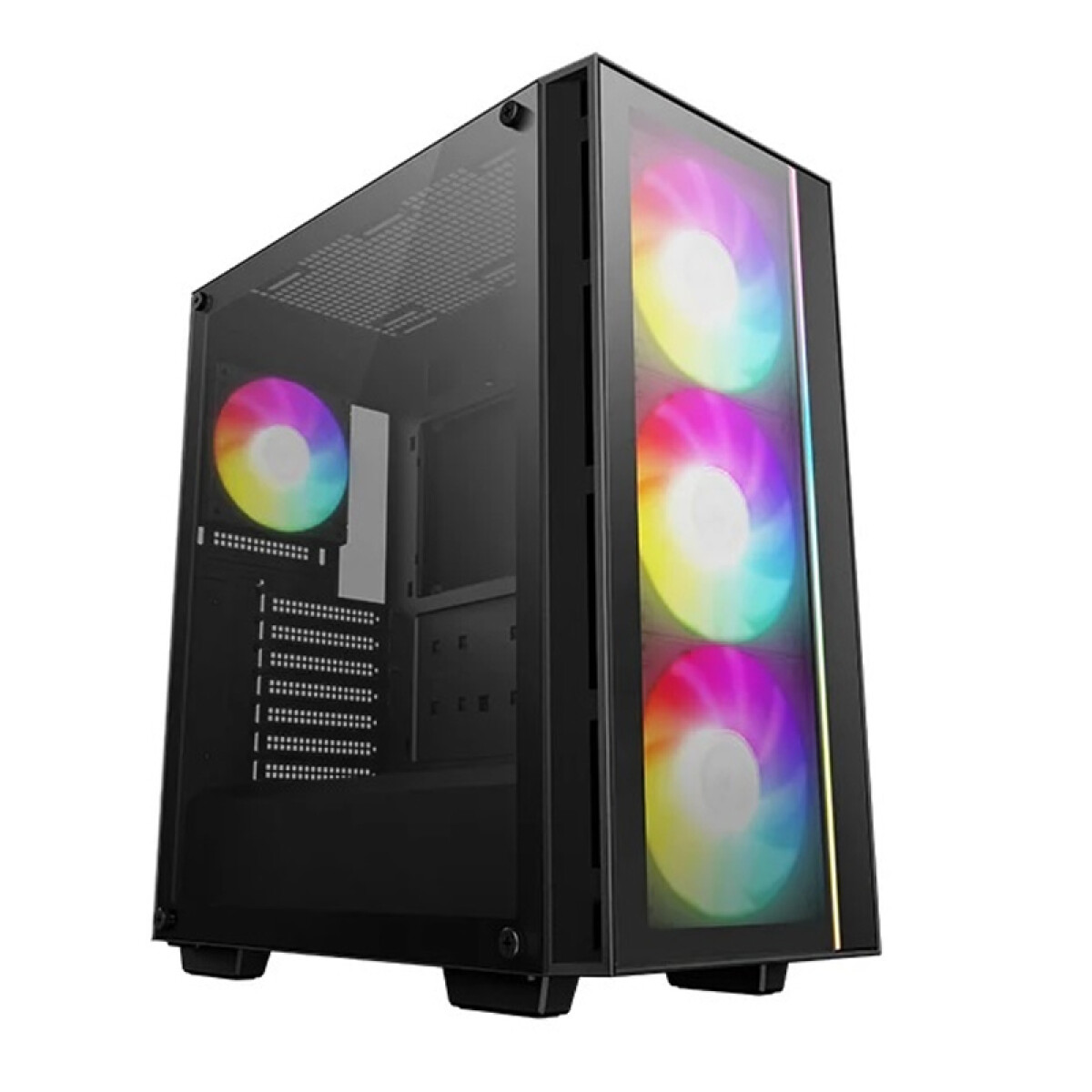 Gabinete DeepCool MATREXX55 V4. 3 fans de 140mm + 1 fan de 120mm ARGB 