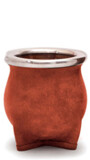 MATE DE CERÁMICA CHICO DELTA LADRILLO ENGRASADO
