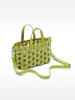 Bolso Tote Trenzado Con Nudos lima