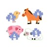 Puzzle x4 3, 4, 5 y 6 Pcs Granja
