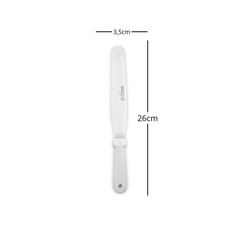 Espátula repostera de acero inoxidable BLANCO