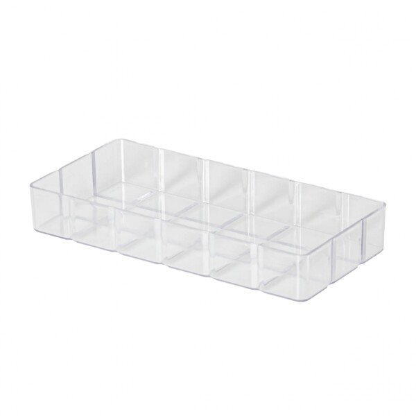 BANDEJA BISELADA CRISTAL 29.5X14X14.5 CM. TRANSPARENTE