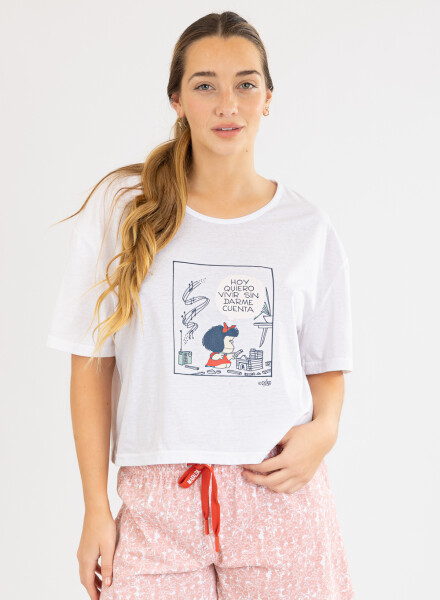 Pijama mafalda 1 Rosado