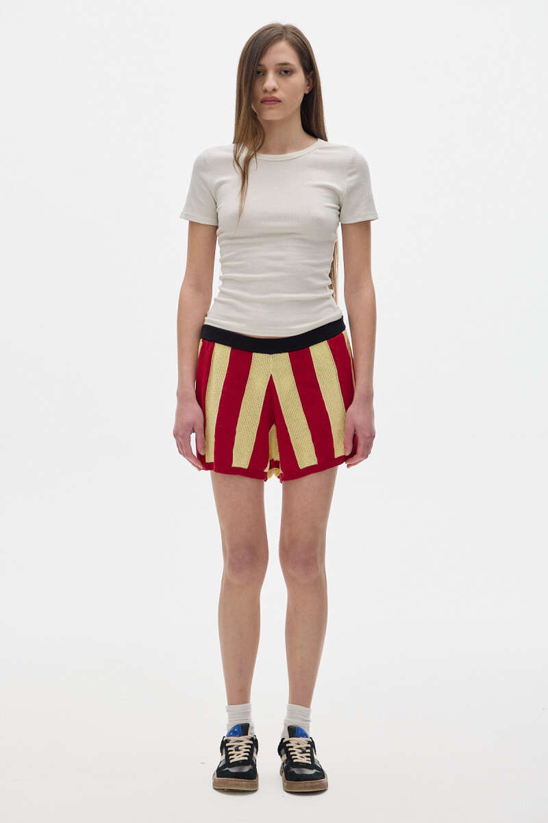 Knit short Jump ST Yellow