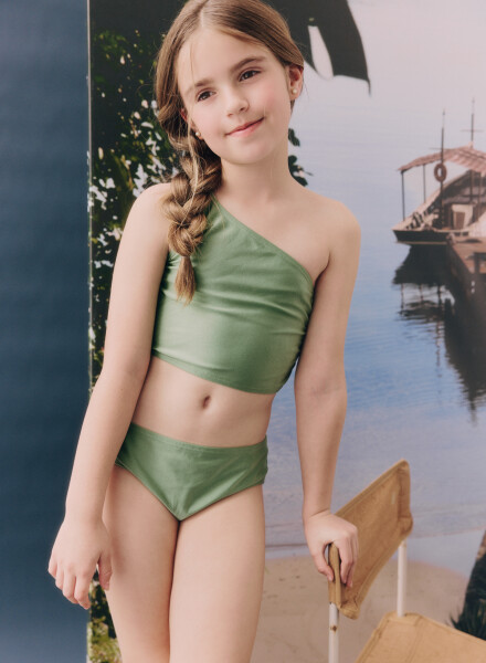 BIKINI VINTAGE 8-18A VERDE OSCURO