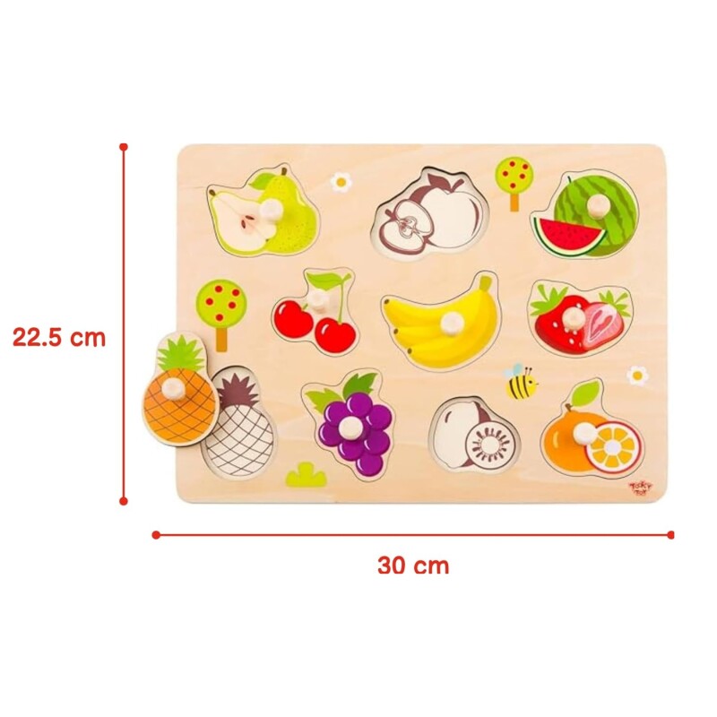 Tooky Toy Puzzle de Frutas 11 pzs Tooky Toy Puzzle de Frutas 11 pzs