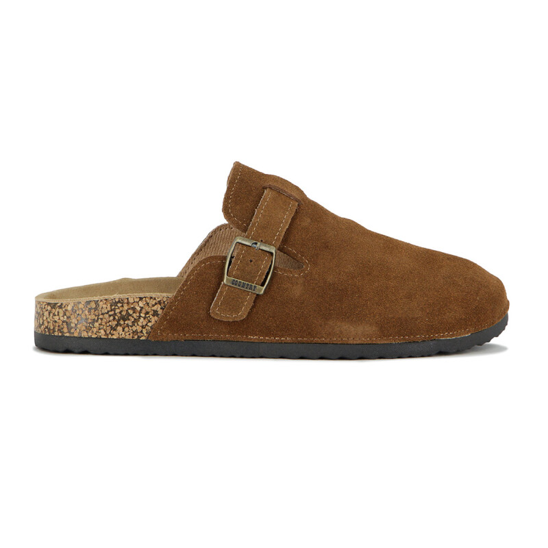Country Zueco Hombre Una Tira C/ Hebilla - Marron Marron