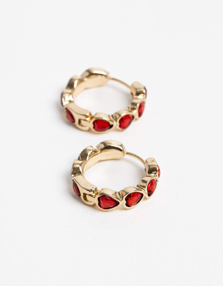 Aros Argollas Color Aros Argollas Beauty - Combinacion Bicolor