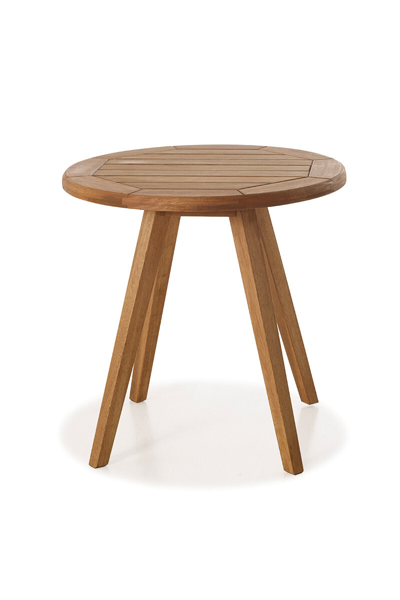 TRACO LATERAL MESA DE LATERAL TRACO REDONDA 60x60x60CM JATOBA