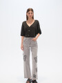 Pantalon Zeballa Gris Claro