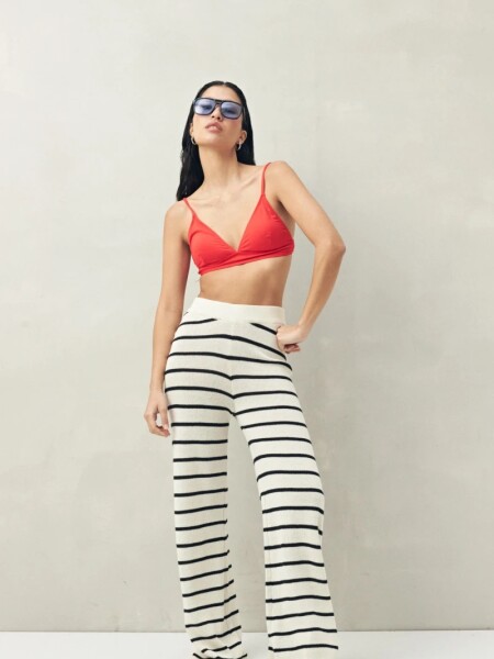 PANTALON D.CASSIN RAYADO CRUDO