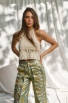 Brocato Dancing Queen Pants Verde Agua / Dorado