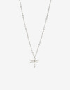 Cadena Corta con Dije Strass Cadena Con Dije Plata 925 Y Cubic - Plateado