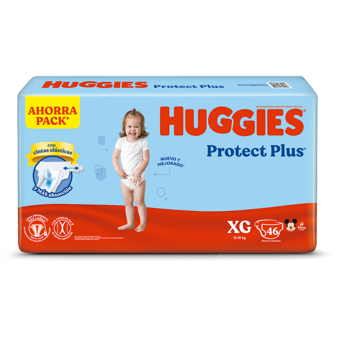 HUGGIES PAÑAL PROTECT PLUS XG AHORR X5 única