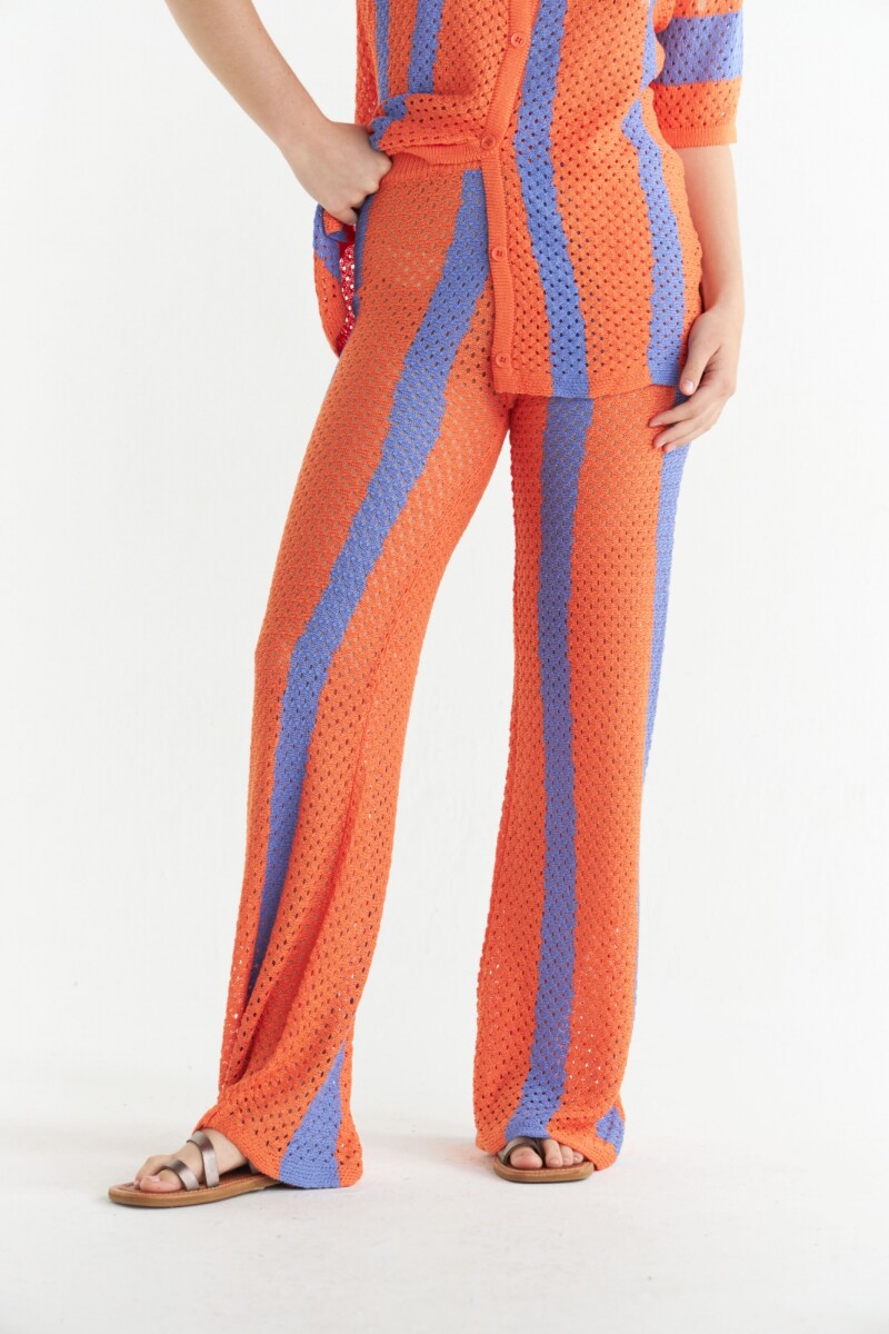 Pantalon Waves - Lila/Naranja 