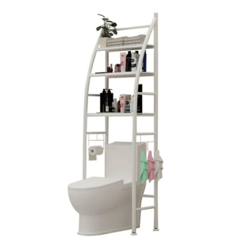 Mueble Organizador Sobre Inodoro Baño 3 Estantes Acero Mueble Organizador Sobre Inodoro Baño 3 Estantes Acero