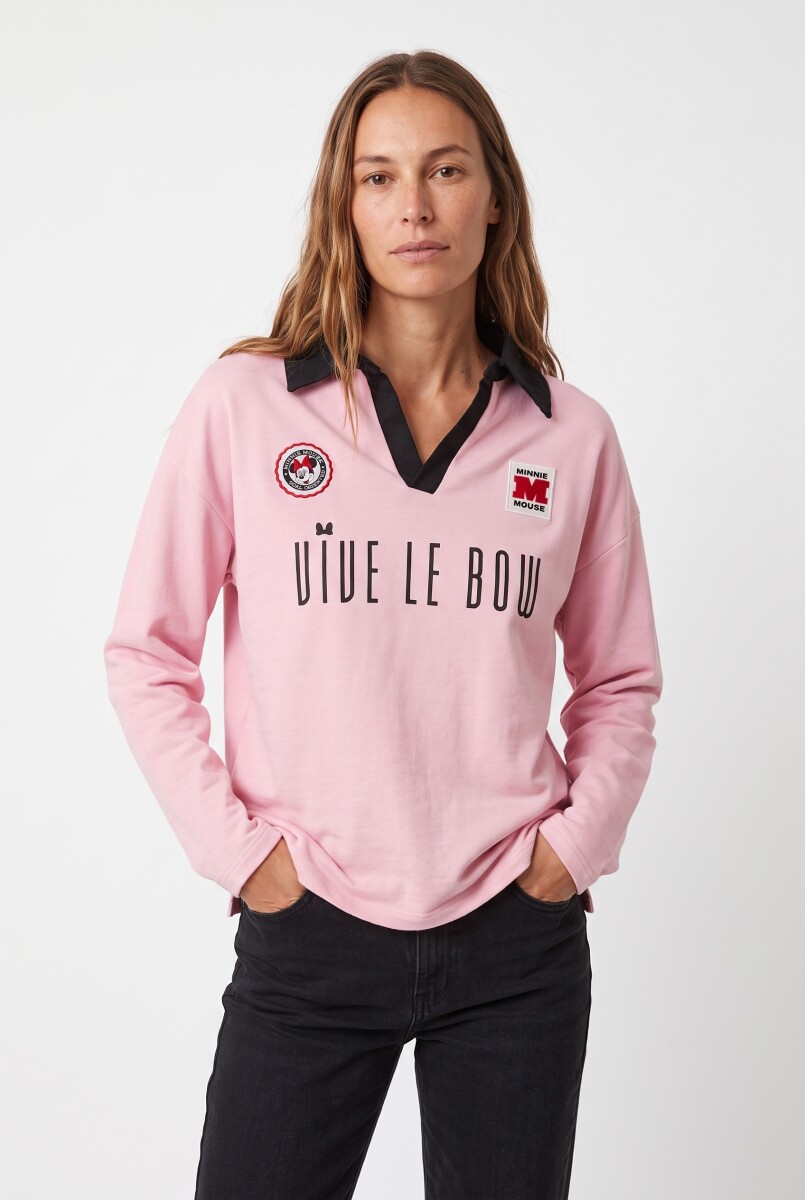 BUZO POLO SPORTY MINNIE - ROSADO. 